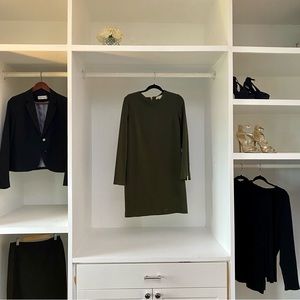 Olive Green Long Sleeve Knee Length Dress from Michael Kors!